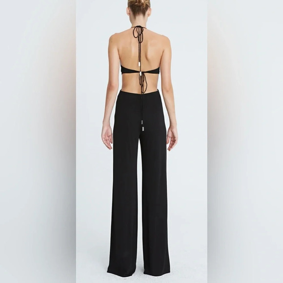 Halston ALEXIS JERSEY CUT OUT JUMPSUIT - Picture 2 of 10